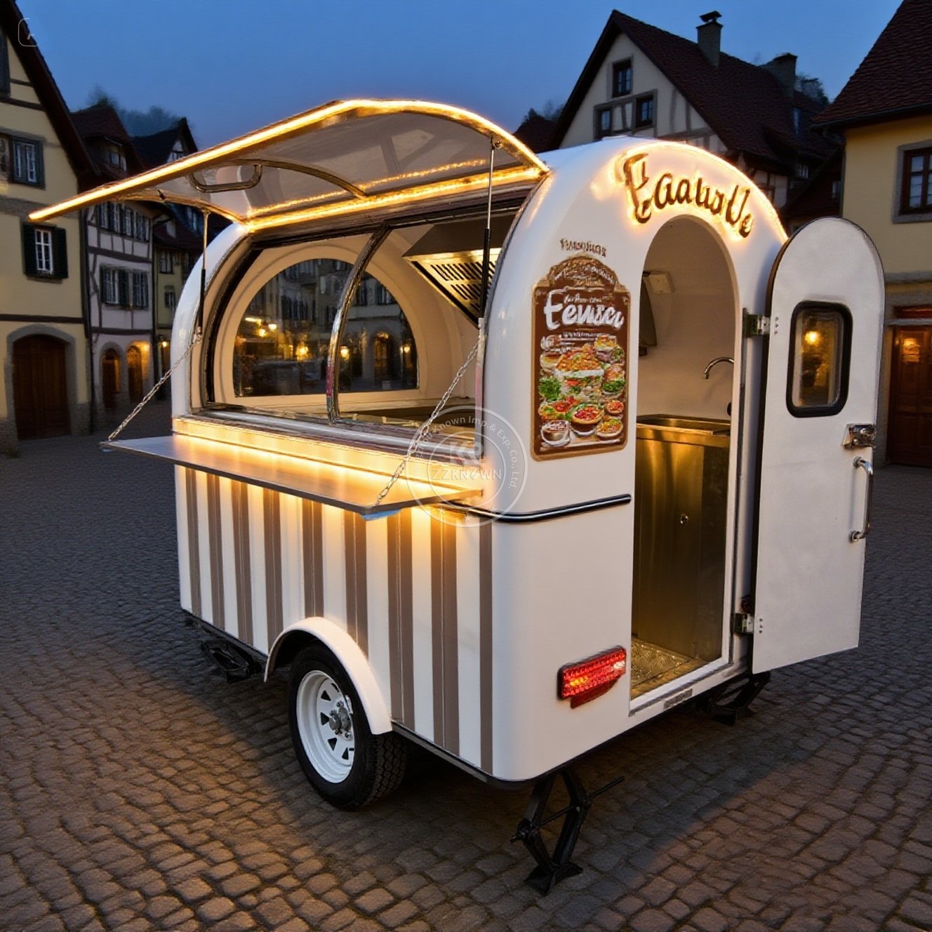 Hot Dog Vending Cart - Food Truck Trailer Mobile Kitchen USA