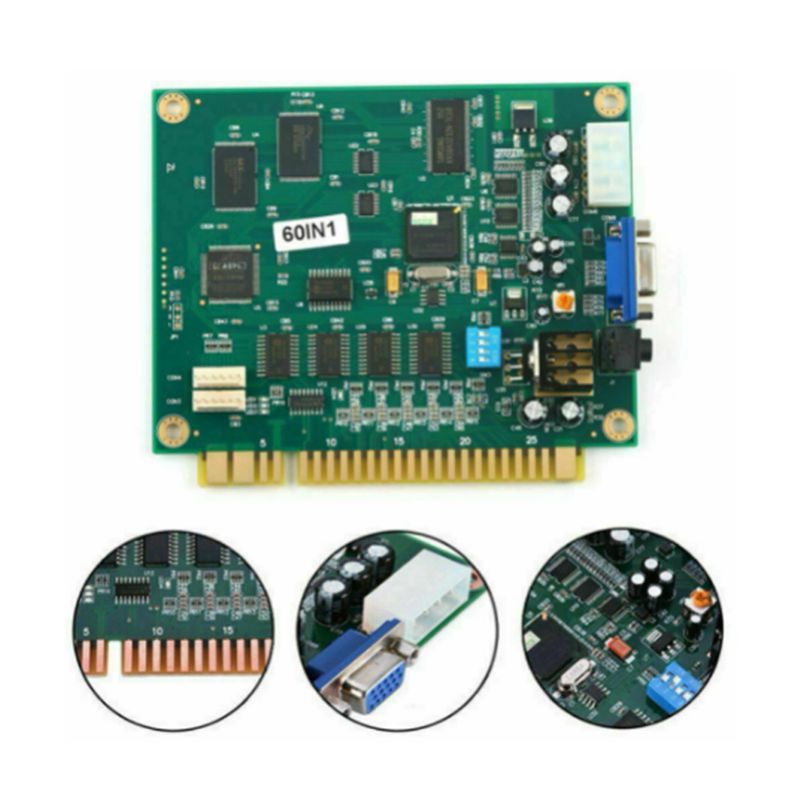 X64A-4X 60 In 1 Multicade PCB  - Usb Game Board Jamma 评论和价格