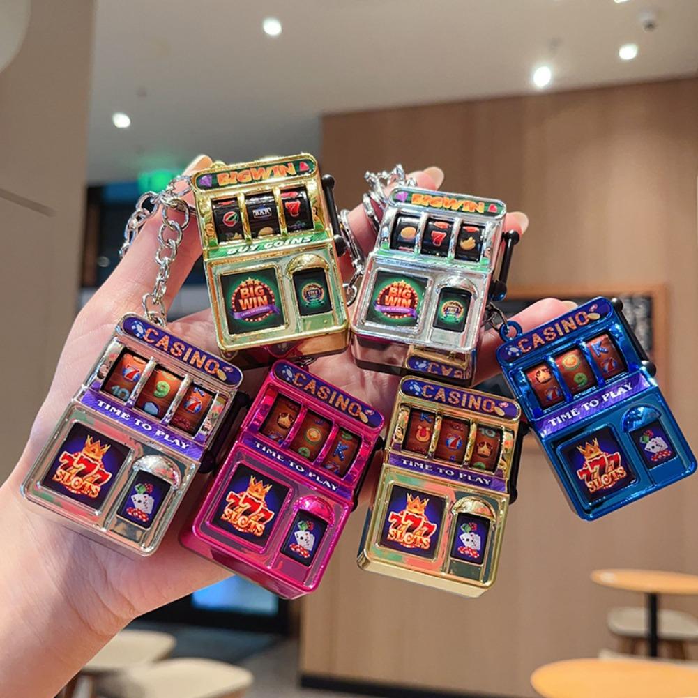 Fashion Slot Machine Keychain  - Fruit Slot Machine 评论和价格