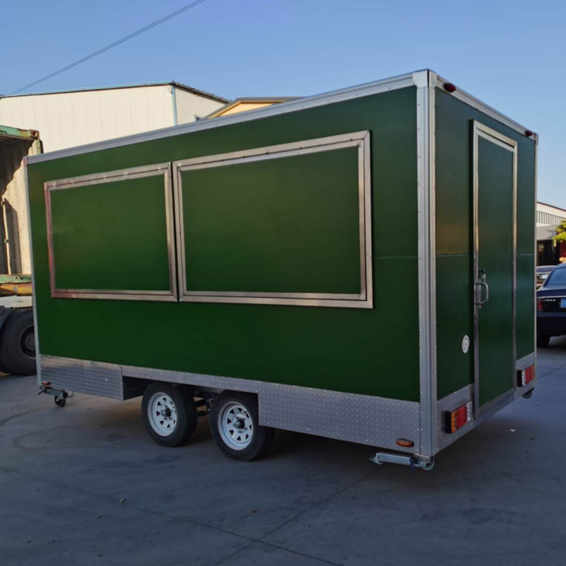 Mobile Street Square Food Truc - Hot Dog Vending Cart 评论和价格
