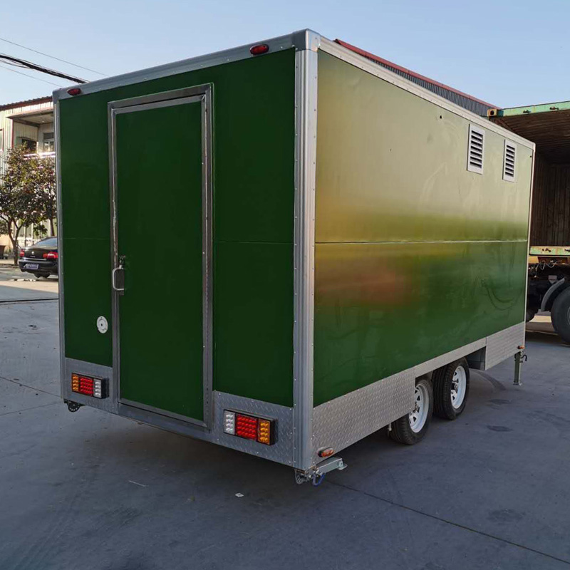 Mobile Street Square Food Truc - Hot Dog Vending Cart 评论和价格