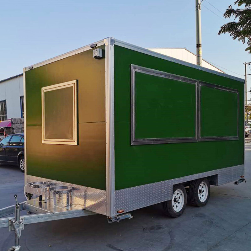Mobile Street Square Food Truc - Hot Dog Vending Cart 评论和价格